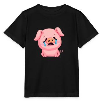 Le cochon pleure tristement - T-shirt bio MINI CREATOR Stanley/Stella Enfant - noir - Devant - Mikhail (115cm)