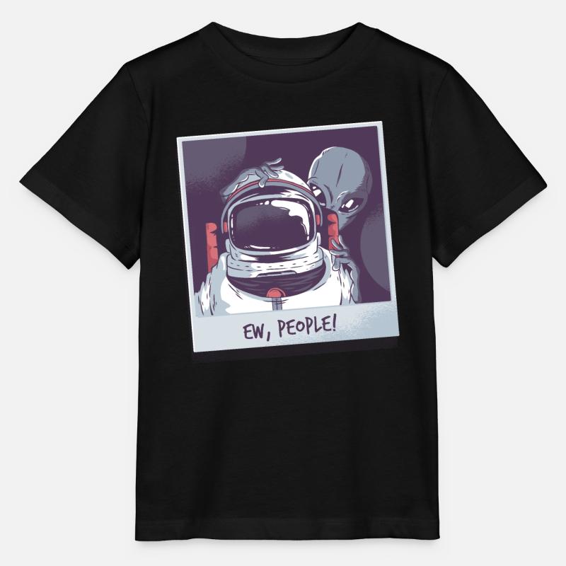 Aliens et astronaute - T-shirt bio MINI CREATOR Stanley/Stella Enfant - noir