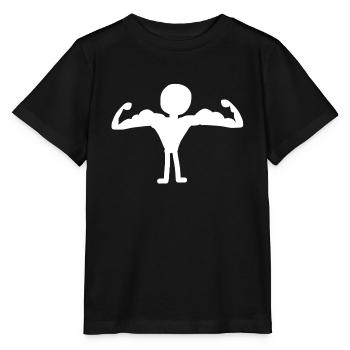 starker Mann - Stanley/Stella Kinder T-Shirt MINI CREATOR  - Schwarz - Vorne - Mikhail (115cm)