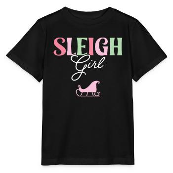 Sleigh Girl - Stanley/Stella MINI CREATOR Kids’ T-Shirt - black - Front - Mikhail (115cm)