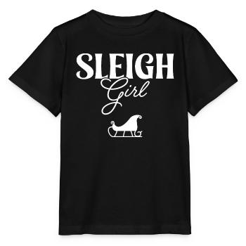 Sleigh Girl - Stanley/Stella MINI CREATOR Kids’ T-Shirt - black - Front - Mikhail (115cm)