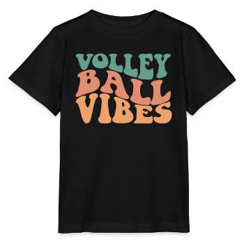 Ambiance de volleyball - T-shirt bio MINI CREATOR Stanley/Stella Enfant - noir - Devant - Mikhail (115cm)