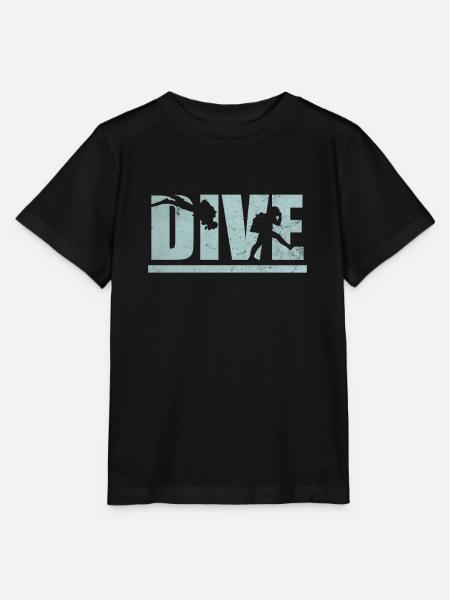 Buceo Buceo Buceo Buceo Vacaciones - Camiseta para niños MINI CREATOR de Stanley/Stella - negro
