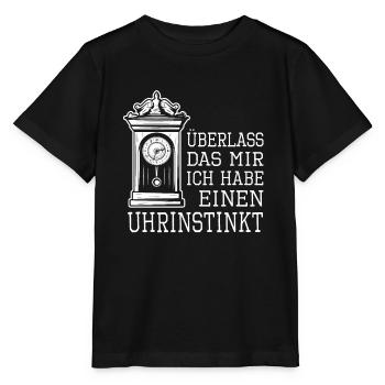 Uhrinstinkt Uhrwerk Uhrmacher Uhren Sammler - Stanley/Stella Kinder T-Shirt MINI CREATOR  - Schwarz - Vorne - Mikhail (115cm)