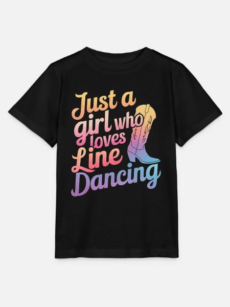 Line Dancing Tanzen Tänzer - Stanley/Stella Kinder T-Shirt MINI CREATOR  - Schwarz