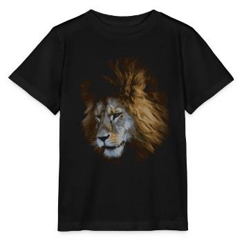 Löwe - Stanley/Stella Kinder T-Shirt MINI CREATOR  - Schwarz - Vorne - Mikhail (115cm)