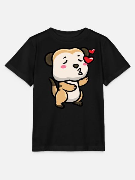 Erdmännchen Tierliebhaber Erdmännchenliebhaber - Stanley/Stella Kinder T-Shirt MINI CREATOR - Schwarz