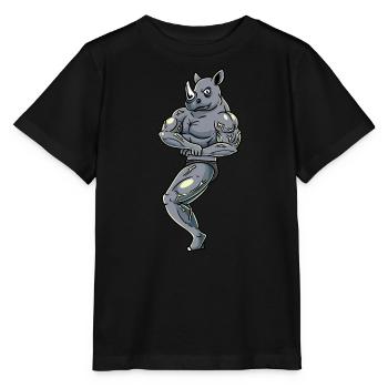 Rhino Fitness Gym Motivation - Stanley/Stella MINI CREATOR Kids’ T-Shirt - black - Front - Mikhail (115cm)
