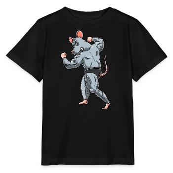 Rat Fitness Gym Motivation - Stanley/Stella MINI CREATOR Kids’ T-Shirt - black - Front - Mikhail (115cm)