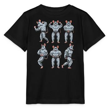 Rat Fitness Gym Motivation - Stanley/Stella MINI CREATOR Kids’ T-Shirt - black - Front - Mikhail (115cm)