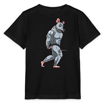 Rat Fitness Gym Motivation - Stanley/Stella MINI CREATOR Kids’ T-Shirt - black - Front - Mikhail (115cm)