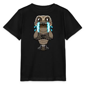 Daytime Sleeper Bird Kawaii Emoticon - Stanley/Stella MINI CREATOR Kids’ T-Shirt - black - Front - Mikhail (115cm)