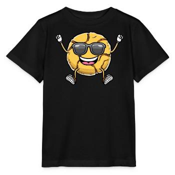 Dancing ginger biscuit biscuit with sunglasses - Stanley/Stella MINI CREATOR Kids’ T-Shirt - black - Front - Mikhail (115cm)