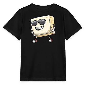 Dancing Tofu for Vegans and Tofu Lovers - Stanley/Stella MINI CREATOR Kids’ T-Shirt - black - Front - Mikhail (115cm)