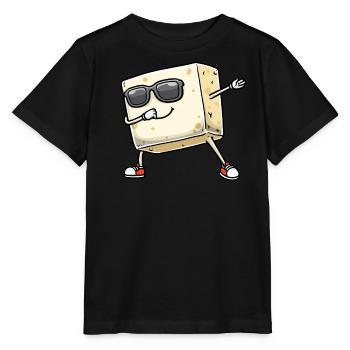 Dancing Tofu for Vegans and Tofu Lovers - Stanley/Stella MINI CREATOR Kids’ T-Shirt - black - Front - Mikhail (115cm)
