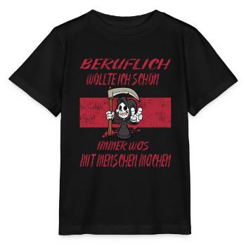 Beruflich Sensenmann - Stanley/Stella Kinder T-Shirt MINI CREATOR  - Schwarz - Vorne - Mikhail (115cm)