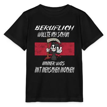 Beruflich Sensenmann - Stanley/Stella Kinder T-Shirt MINI CREATOR  - Schwarz - Vorne - Mikhail (115cm)