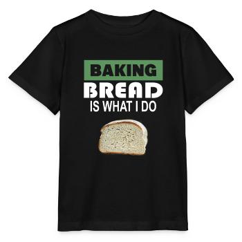 Brot Backen Bäcker - Stanley/Stella Kinder T-Shirt MINI CREATOR  - Schwarz - Vorne - Mikhail (115cm)