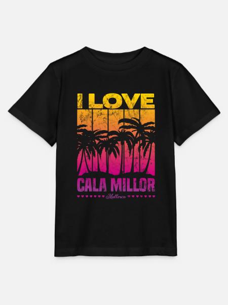 I Love Cala Millor - Stanley/Stella MINI CREATOR Kids’ T-Shirt - black