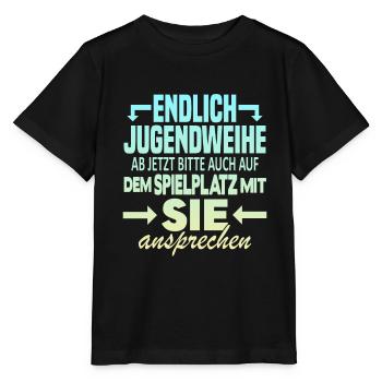 Jugendweihe Spielplatz - Stanley/Stella Kinder T-Shirt MINI CREATOR  - Schwarz - Vorne - Mikhail (115cm)