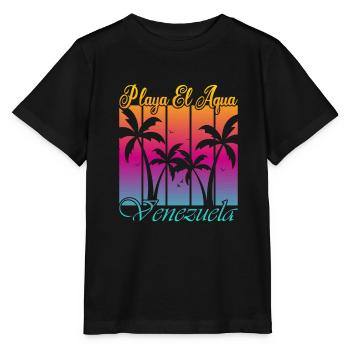 Playa El Aqua Venezuela - T-shirt bio MINI CREATOR Stanley/Stella Enfant - noir - Devant - Mikhail (115cm)