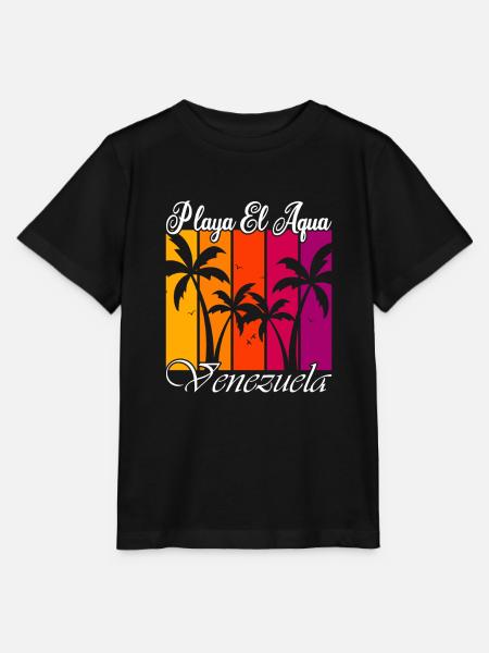 Playa El Aqua Venezuela - Stanley/Stella Kinder T-Shirt MINI CREATOR  - Schwarz