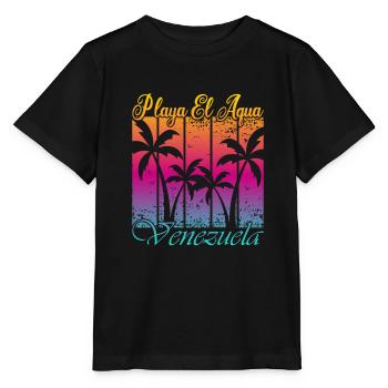 Playa El Aqua Venezuela - T-shirt bio MINI CREATOR Stanley/Stella Enfant - noir - Devant - Mikhail (115cm)