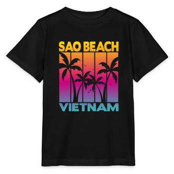 Sao Beach Vietnam - Stanley/Stella MINI CREATOR Kids’ T-Shirt - black - Front - Mikhail (115cm)