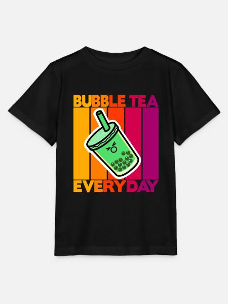Bubble Tea Everyday - Stanley/Stella Kinder T-Shirt MINI CREATOR - Schwarz