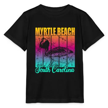 Myrtle Beach Caroline du Sud - T-shirt bio MINI CREATOR Stanley/Stella Enfant - noir - Devant - Mikhail (115cm)