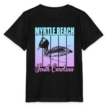 Myrtle Beach Caroline du Sud - T-shirt bio MINI CREATOR Stanley/Stella Enfant - noir - Devant - Mikhail (115cm)