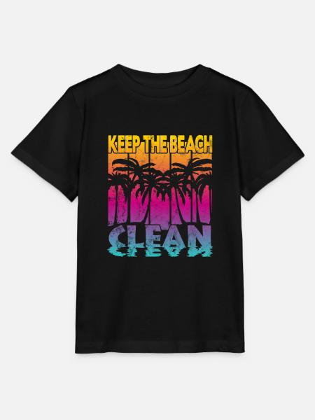 Keep the Beach clean - Stanley/Stella Kinder T-Shirt MINI CREATOR  - Schwarz