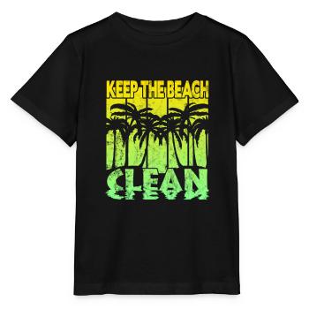 Gardez la plage propre - T-shirt bio MINI CREATOR Stanley/Stella Enfant - noir - Devant - Mikhail (115cm)