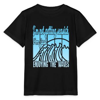 Je n’ai pas le mal de mer - T-shirt bio MINI CREATOR Stanley/Stella Enfant - noir - Devant - Mikhail (115cm)