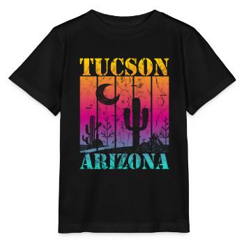 Tucson, Arizona - T-shirt bio MINI CREATOR Stanley/Stella Enfant - noir - Devant - Mikhail (115cm)