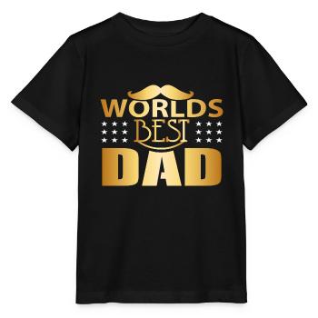 Der beste Vater der Welt - der beste Vater der Welt - - Stanley/Stella Kinder T-Shirt MINI CREATOR  - Schwarz - Vorne - Mikhail (115cm)