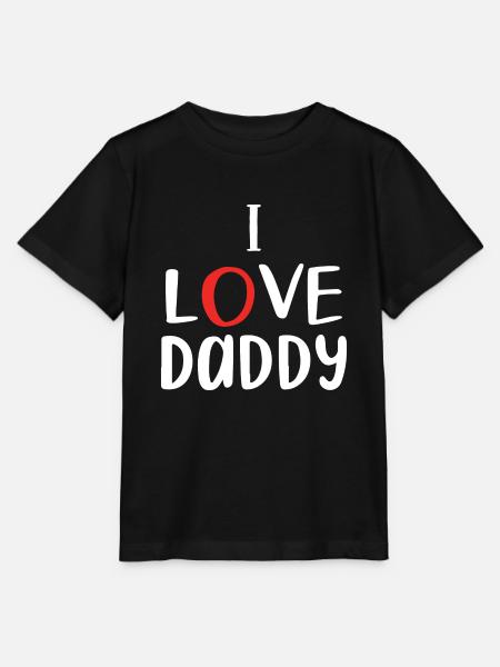 "Ich liebe Papa" - Stanley/Stella Kinder T-Shirt MINI CREATOR - Schwarz