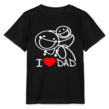 Ich liebe Papa DE - Stanley/Stella Kinder T-Shirt MINI CREATOR  - Schwarz - Vorne - Mikhail (115cm)