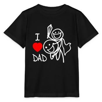 Ich liebe Papa DE - Stanley/Stella Kinder T-Shirt MINI CREATOR  - Schwarz - Vorne - Mikhail (115cm)