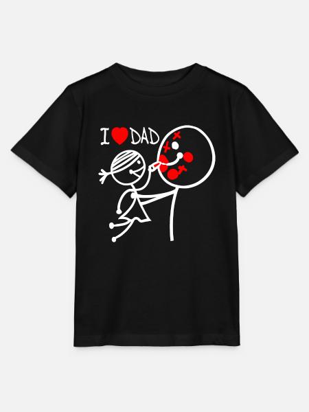 Ich liebe Papa DE - Stanley/Stella Kinder T-Shirt MINI CREATOR  - Schwarz