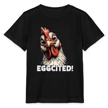 Lustiges Huhn Huhn Lustiges Bild - Stanley/Stella Kinder T-Shirt MINI CREATOR  - Schwarz - Vorne - Mikhail (115cm)