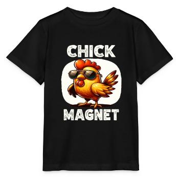 Lustiges Huhn Huhn Lustiges Bild - Stanley/Stella Kinder T-Shirt MINI CREATOR  - Schwarz - Vorne - Mikhail (115cm)