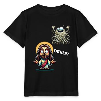Drôle Athée Anti Religion Fier Athée - T-shirt bio MINI CREATOR Stanley/Stella Enfant - noir - Devant - Mikhail (115cm)