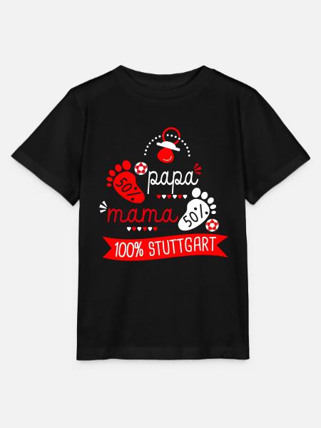 Geburt Fußballfans Stuttgart - Stanley/Stella Kinder T-Shirt MINI CREATOR - Schwarz