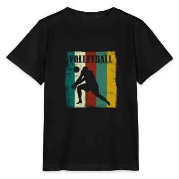 Cadeau de joueur de volley-ball t-shirt de volley-ball - T-shirt bio MINI CREATOR Stanley/Stella Enfant - noir - Devant - Mikhail (115cm)