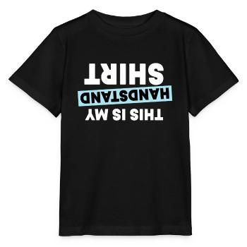 Chemise de gymnastique et de poirier - T-shirt bio MINI CREATOR Stanley/Stella Enfant - noir - Devant - Mikhail (115cm)