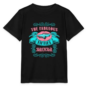 Die Fabelhaften Fünfziger Rock N' Roll 50er - Stanley/Stella Kinder T-Shirt MINI CREATOR  - Schwarz - Vorne - Mikhail (115cm)