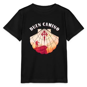 Camino De Santiago Shell Buen Camino Camino Camino De Santiago - T-shirt bio MINI CREATOR Stanley/Stella Enfant - noir - Devant - Mikhail (115cm)