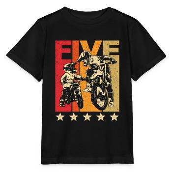 Cadeau garçon de 5e anniversaire, garçon de 5 ans, 5e anniversaire - T-shirt bio MINI CREATOR Stanley/Stella Enfant - noir - Devant - Mikhail (115cm)