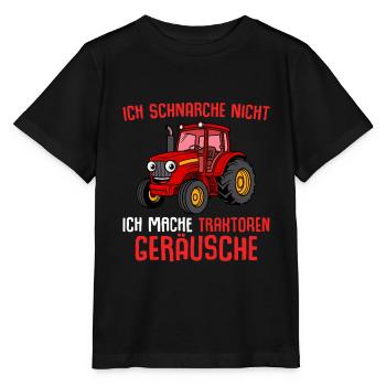 Traktor Schlafanzug Ich mache Traktoren Geräusche - Stanley/Stella Kinder T-Shirt MINI CREATOR  - Schwarz - Vorne - Mikhail (115cm)